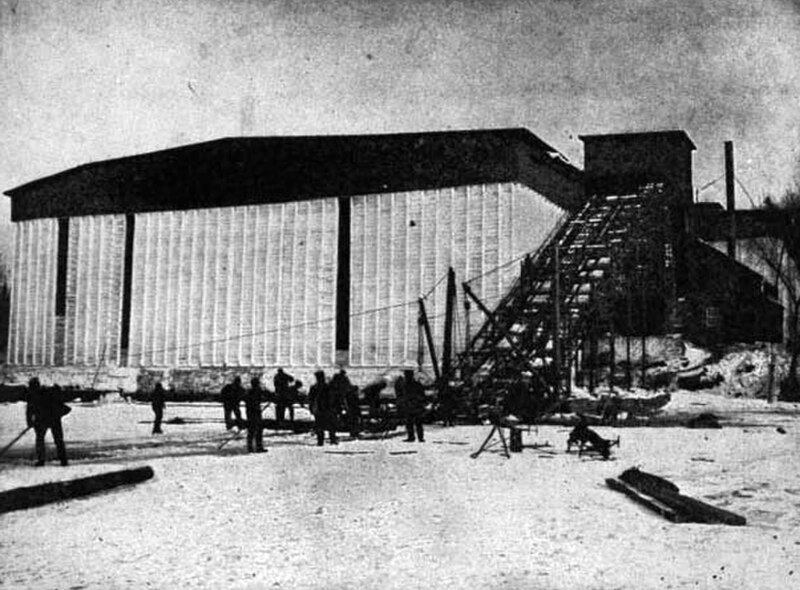 Ice warehouse, 1913