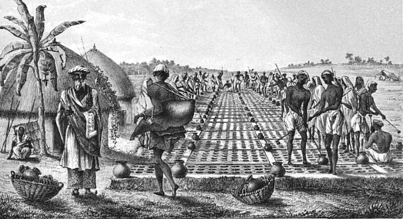Ice pits in Allahabad, India, 1828