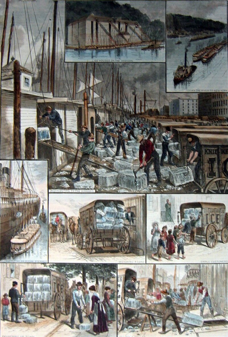 New York ice trade, 1884