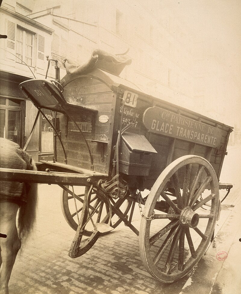 Parisian ice transport wagon